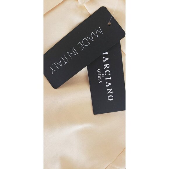 NWT MARSCIANO BY GUESS KELLY SKINNY YELLOW DUST PANT SIZE 6 - Picture 10 of 10